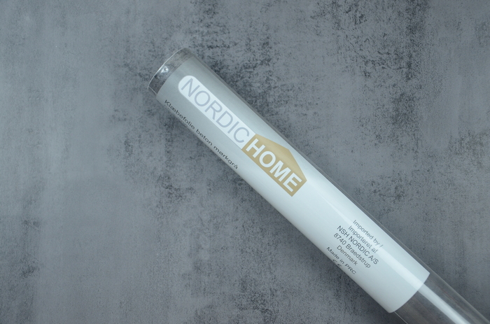 Dekorfolie selvklebende mørk betong - 65 x 200 cm